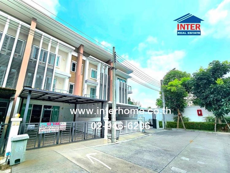 ทาวน์โฮม 3 ชั้น 24.2 ตร.ว. หมู่บ้านทาวน์อเวนิว ซิกซ์ตี้ วิภาวดี60 ใกล้ BTSสายสีเขียว สถานีบางบัว ซอยวิภาวดีรังสิต60 แยก3-9 ถนนวิภาวดีรังสิต 