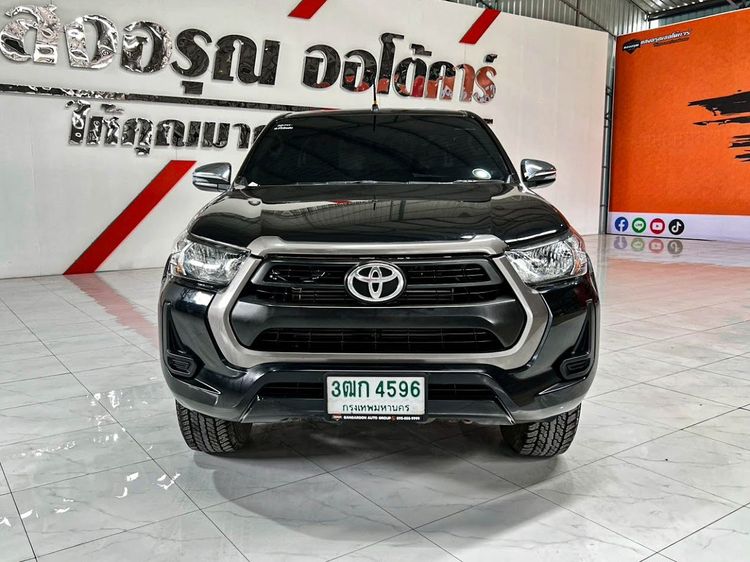 Toyota Hilux Revo 2020 Smart Cab 2.4 Entry Prerunner Pickup ดีเซล ไม่ติดแก๊ส เกียร์ธรรมดา ดำ รูปที่ 2