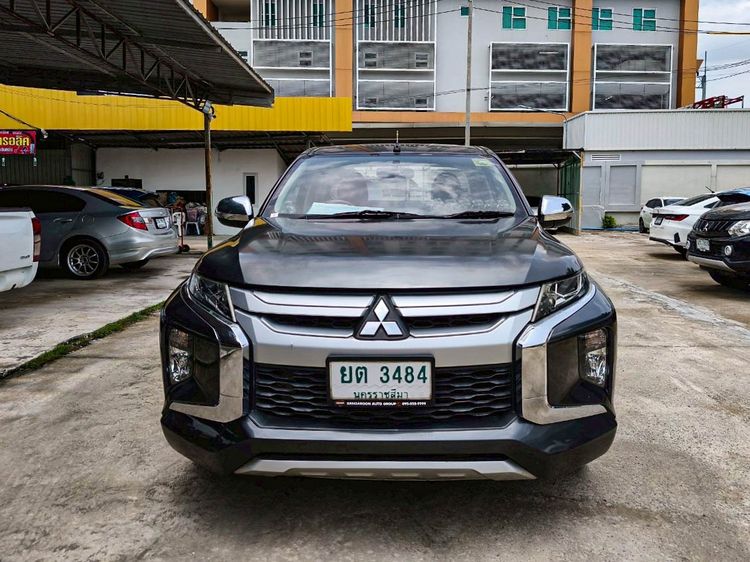 Mitsubishi Triton 2019 All New Mega Cab 2.5 GLX Pickup ดีเซล ไม่ติดแก๊ส เกียร์ธรรมดา เทา รูปที่ 2