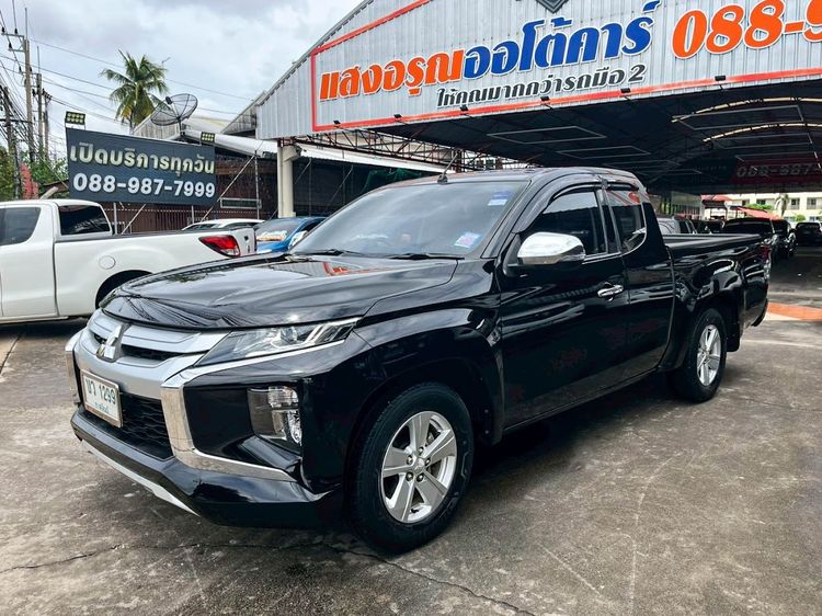 Mitsubishi Triton 2020 All New Mega Cab 2.5 GLX Pickup ดีเซล ไม่ติดแก๊ส เกียร์ธรรมดา ดำ