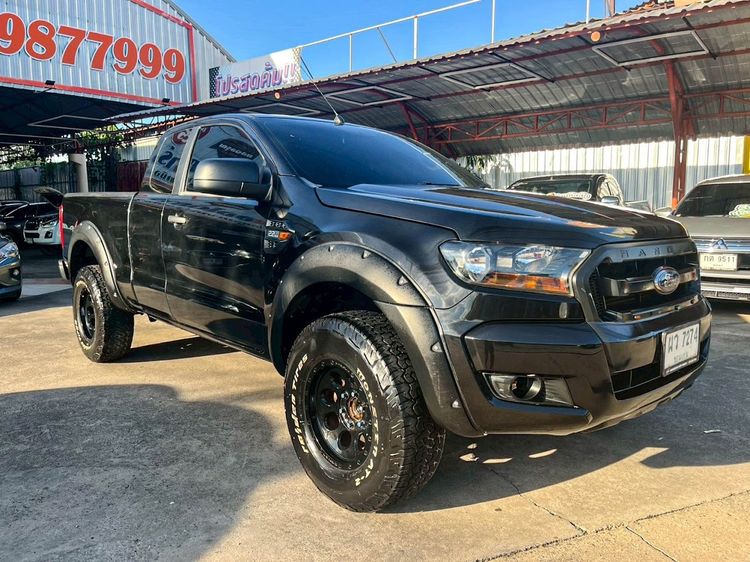 Ford Ranger 2017 2.2 Hi-Rider XL Plus Pickup ดีเซล ไม่ติดแก๊ส เกียร์ธรรมดา ดำ รูปที่ 3