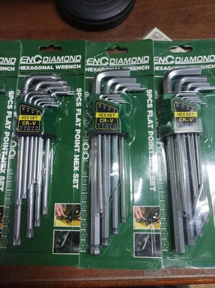 ประแจหกเหลี่ยม 9 นิ้วบรรจุ 9 ชิ้น