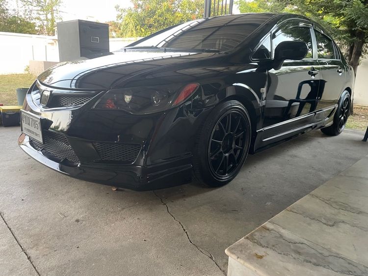 Honda Civic 2007 Sedan เบนซิน ไม่ติดแก๊ส เกียร์อัตโนมัติ ดำ รูปที่ 3