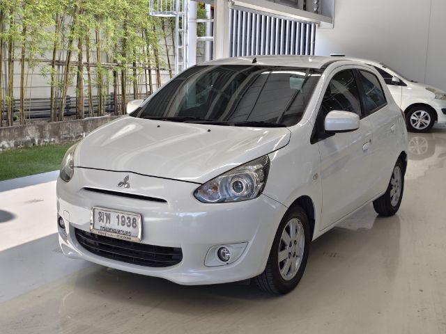 Mitsubishi Mirage 2012 1.2 GLX Sedan เบนซิน ไม่ติดแก๊ส เกียร์อัตโนมัติ ขาว รูปที่ 3