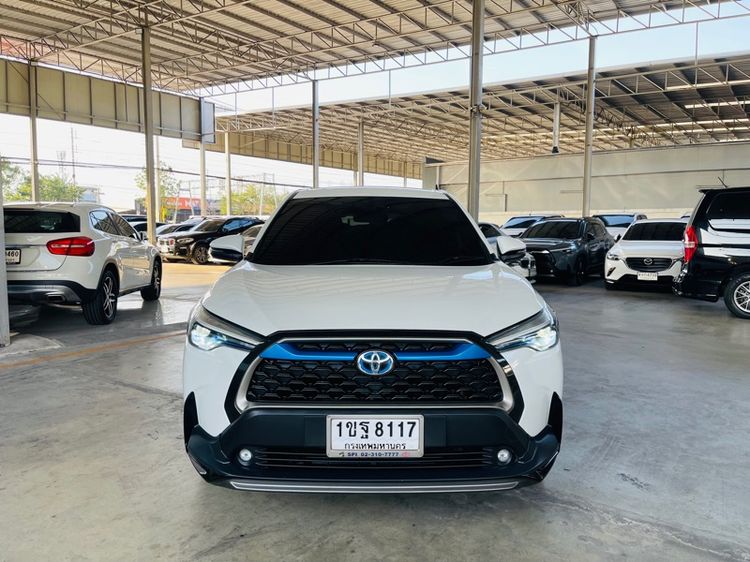 Toyota Corolla Cross 2020 1.8 HEV Premium Utility-car ไฮบริด ไม่ติดแก๊ส เกียร์อัตโนมัติ ขาว รูปที่ 3