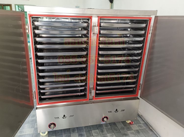 ตู้หุงข้าว24ถาด ใช้แก๊ส