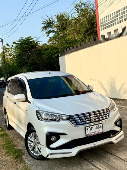 Suzuki Ertiga 2019 1.5 GX Utility-car เบนซิน ไม่ติดแก๊ส เกียร์อัตโนมัติ ขาว รูปที่ 2