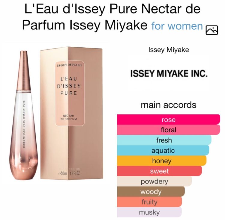 น้ำหอมแท้ 💯 Issey Miyake L'Eau d'Issey Pure Nectar de Parfum for Women 30 ml no box  รูปที่ 2
