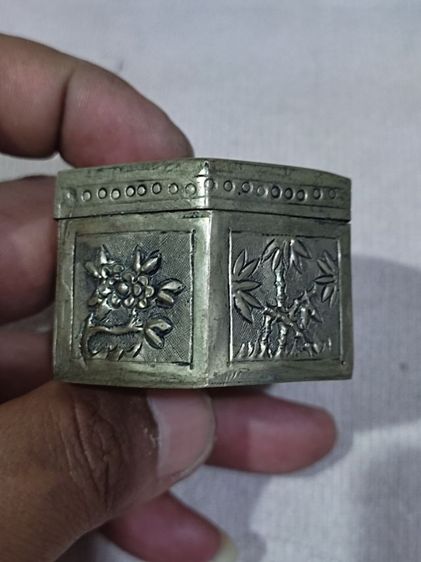 ตลับชาเงินจีนโบราณสวยๆ