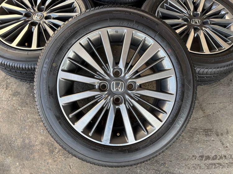 ล้อแม็กขอบ15 HONDA CITY สภาพสวย พร้อมยางYOKOHAMA185-60-15 ปี23 ปีแท้  รูปที่ 2