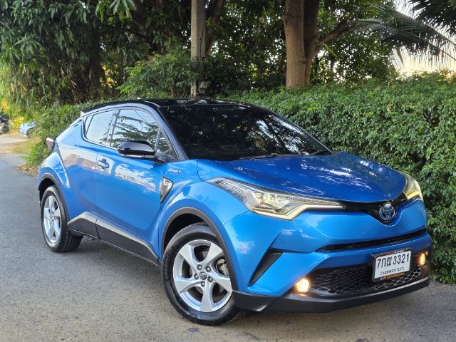 Toyota C-HR 2018 1.8 Hybrid Hi Utility-car ไฮบริด ไม่ติดแก๊ส เกียร์อัตโนมัติ น้ำเงิน รูปที่ 2