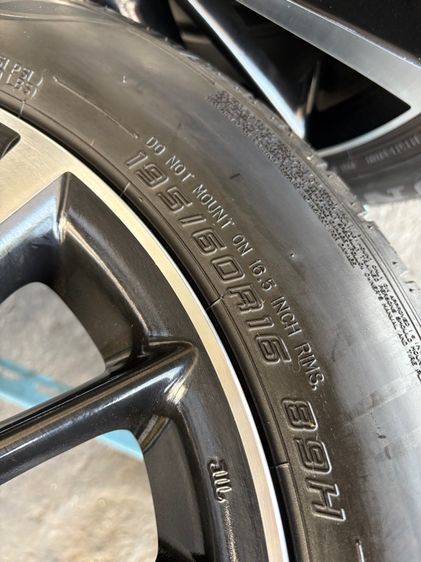 ล้อแม็กขอบ16 TOYOTA ALTIS (ล้อทำสีมาใหม่เพื่อความสวยงาม ไม่มีซ่อม) พร้อมยางDUNLOP195-60-16 ปี23 ปีแท้ รูปที่ 8