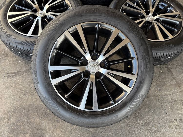 ล้อแม็กขอบ16 TOYOTA ALTIS (ล้อทำสีมาใหม่เพื่อความสวยงาม ไม่มีซ่อม) พร้อมยางDUNLOP195-60-16 ปี23 ปีแท้ รูปที่ 2