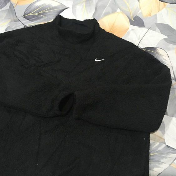 Nike Therma-FIT Sherpa Fleece เสื้อกันหนาวคอเต่า สีดำ มือสอง ของแท้ ไซส์ L รูปที่ 6