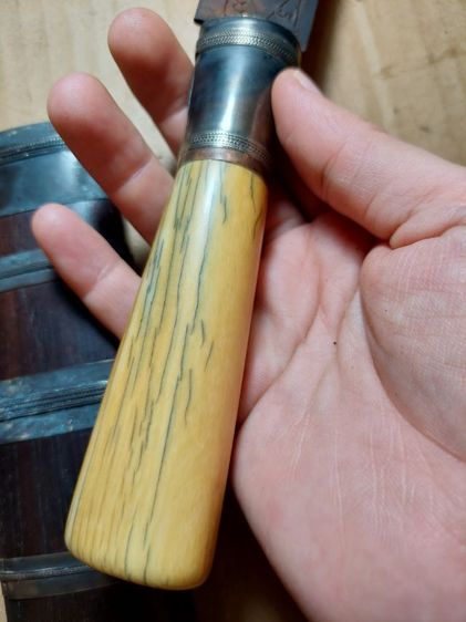 เครื่องรางมีดหมอหลวงพ่อกวยวัดโฆสิตารามใบ 9 นิ้วยาวรวม 15นิ้วครึ่ง รูปที่ 5