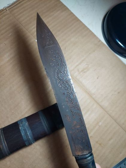 เครื่องรางมีดหมอหลวงพ่อกวยวัดโฆสิตารามใบ 9 นิ้วยาวรวม 15นิ้วครึ่ง รูปที่ 8