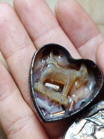 เครื่องรางแพะเขาควายเผือกหลวงพ่ออ่ำในตลับสีผึ้ง รูปที่ 5