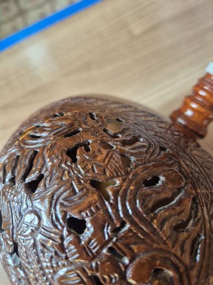 ซออู้ไม้ประดู่เก่าสลักลายหนุมาน รูปที่ 9