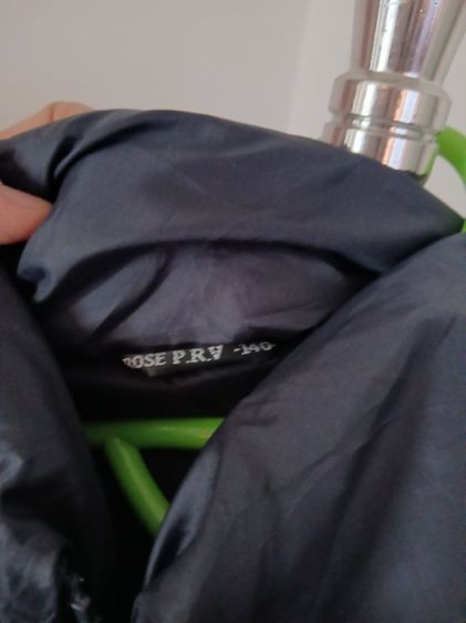 เสื้อกันหนาวสีดำ ญี่ปุ่น มือสอง Puffer Leather jacket รูปที่ 9