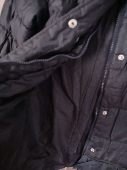 เสื้อกันหนาวสีดำ ญี่ปุ่น มือสอง Puffer Leather jacket รูปที่ 7