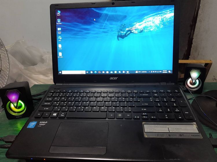 i7 ram12 intel CPU Note Bool ยี่ห้อ ACER คีบอดใหญ่จอแจ่มตำหนิแบตเสื่อม รูปที่ 6