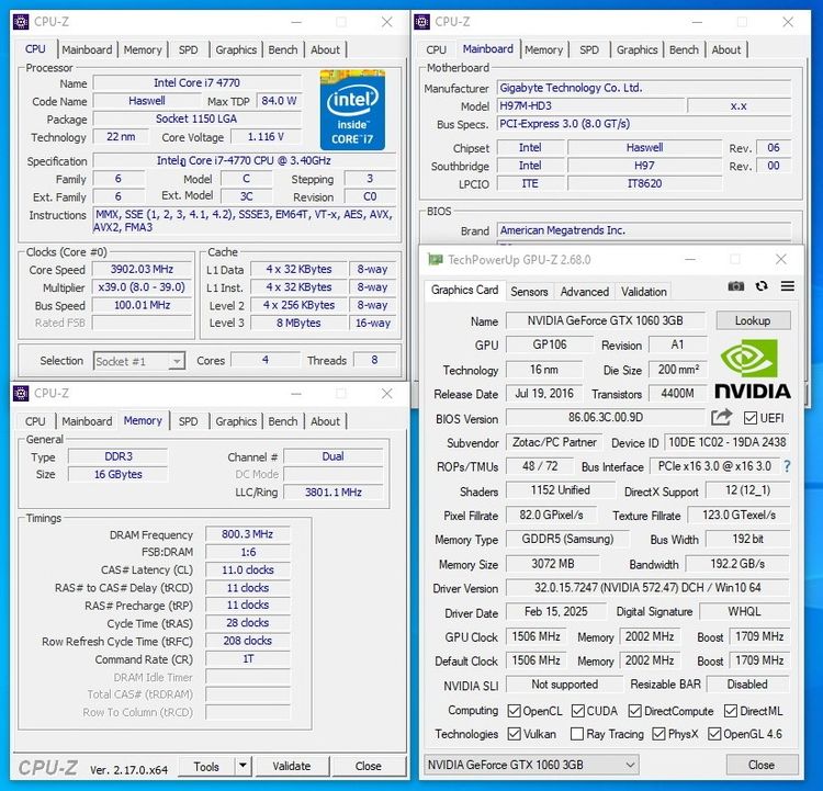 ❇️COMฯPCพร้อมใช้❇️SET I7 4770❇️RAM 16G❇️GTX 1060❇️SSD 500G รูปที่ 8