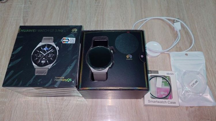 Huawei GT3 pro มือ2 อุปกรณ์ครบกล่อง เครื่องศูนย์ไทย ตัวเรือนไททาเนียมกระจกซัพไฟร์ วัดECG ได้ สภาพสวยๆหอมๆ แถมเคสกับเคสกระจกอันใหม่ฟรี รูปที่ 9