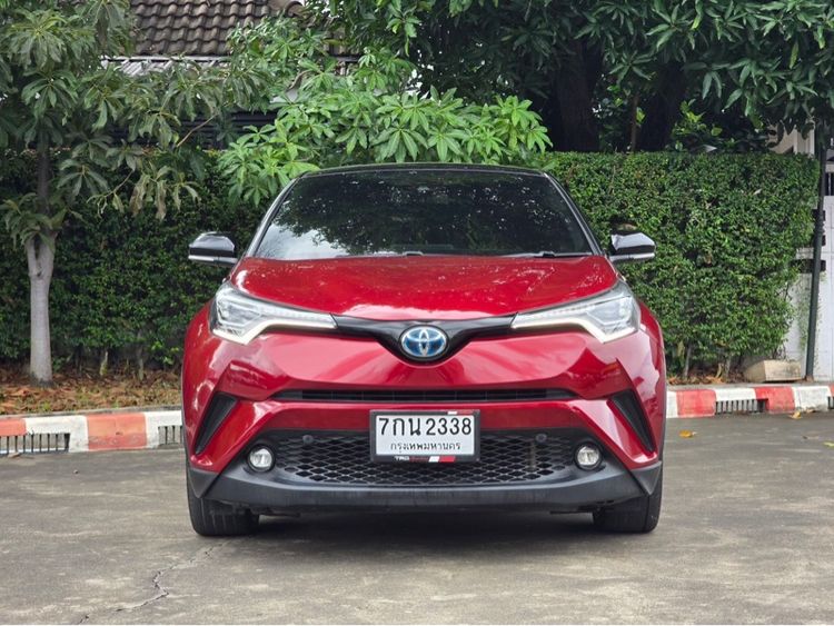 Toyota C-HR 2018 1.8 Hybrid Hi Sedan ไฮบริด ไม่ติดแก๊ส เกียร์อัตโนมัติ แดง รูปที่ 2