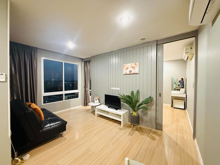 มีบางส่วน ให้เช่าคอนโดเลี้ยงสัตว์ได้ Happy Condo ลาดพร้าว 101 ขนาด 42 ตรม. อาคาร South ชั้น 6  วิวเมือง พร้อมอยู่