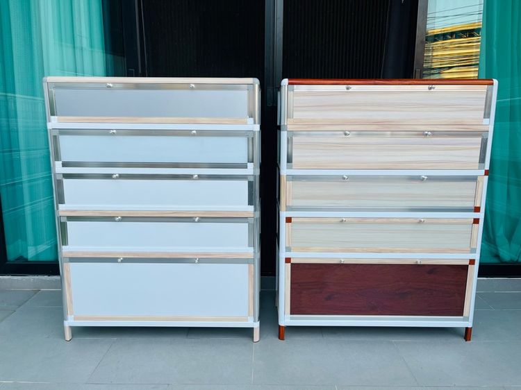 ตู้เก็บรองเท้า อลูมิเนียม 5 ชั้น ตามภาพ