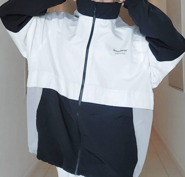 แขนยาว อื่นๆ XL อื่นๆ เสื้อแจ็คเก็ต SPAO 'Boundless' Color Block Jacket สีคุมโทน สไตล์เกาหลี 🇰🇷