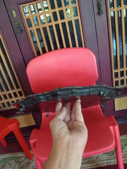 ฝรั่งเศส ถาดหลุยส์โลหะเก่าโบราณขนาดใหญ่สภาพเยี่ยม รูปที่ 16