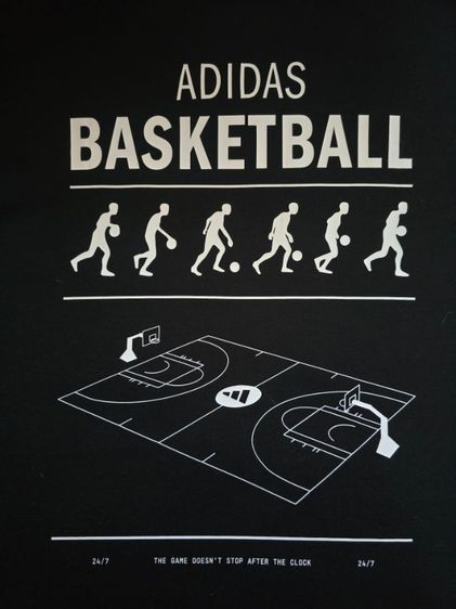 เสื้อยืด adidas Basketball ผู้ชาย สีดํา JI7098 รูปที่ 4
