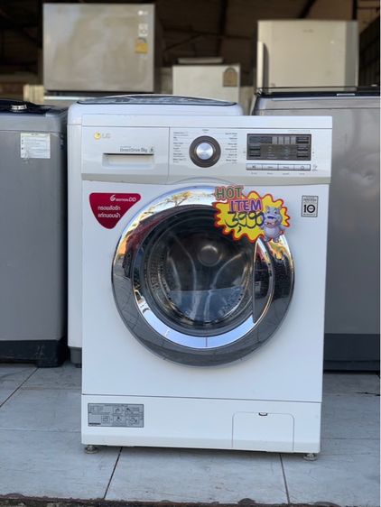 เครื่องซักผ้าแอลจีฝาหน้าขนาดแปดกิโลราคา 3990 บาทรับประกันหลังการขายสนใจโทร 0991461547 ค่ะ