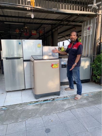 ขายเครื่องซักผ้ามือสองยี่ห้อฮิตาชิขนาด 20 กิโลราคา 5990 บาทสนใจโทรติดต่อสอบถามได้ค่ะ 0991461547 ค่ะ รูปที่ 10