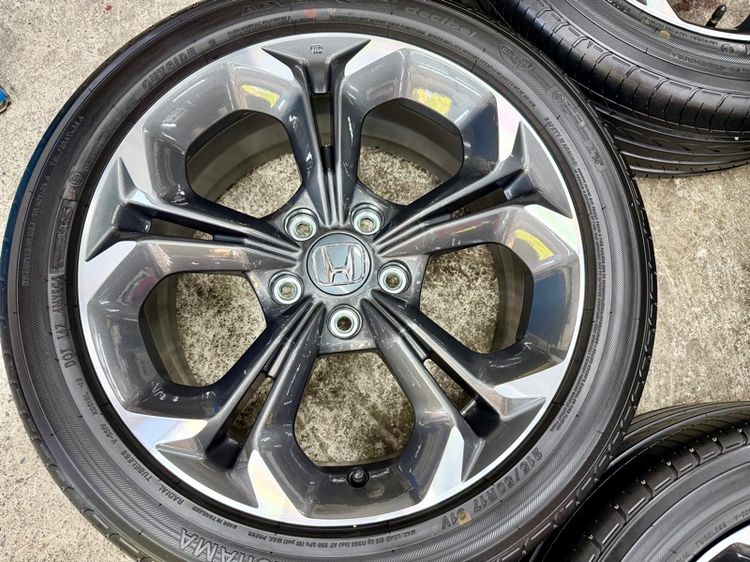 ล้อแม็ก HONDA CIVIC ขอบ 17” ถอดป้ายแดง ยาง YOKOHAMA 215-50R17 ปี 25 ตุ่มหน้ายางยังอยู่ครบ รูปที่ 7
