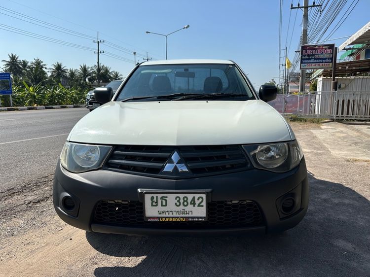 Mitsubishi Triton 2014 2.4 GL Pickup เบนซิน LPG เกียร์ธรรมดา ขาว รูปที่ 3