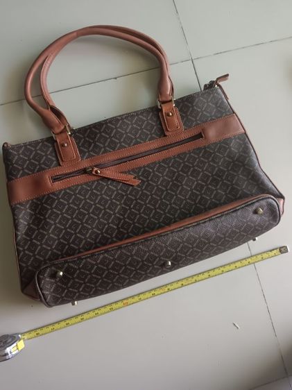  กระเป๋าSatchi สีน้ำตาล - ลวดลายเรขาคณิต  รูปที่ 8