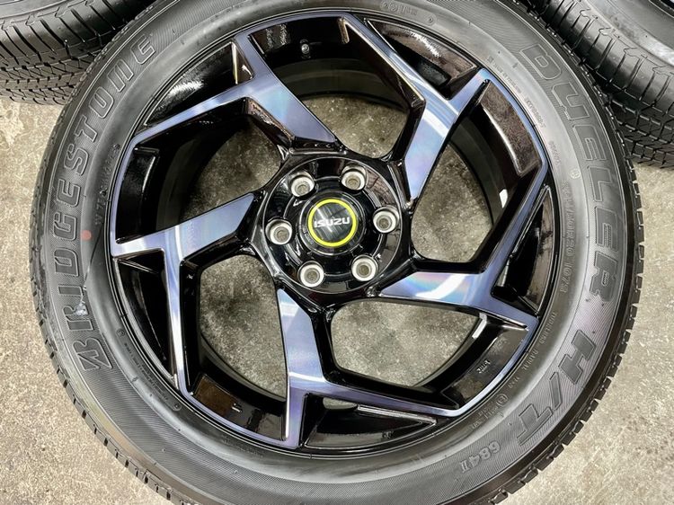 ล้อแม็ก ISUZU MU-X RS ขอบ 20” น้องป้ายแดง ยาง BRIDGESTONE 265-50R20 ปี 25 ตุ่มหน้ายางยังเห็นอยู่จางๆ รูปที่ 5
