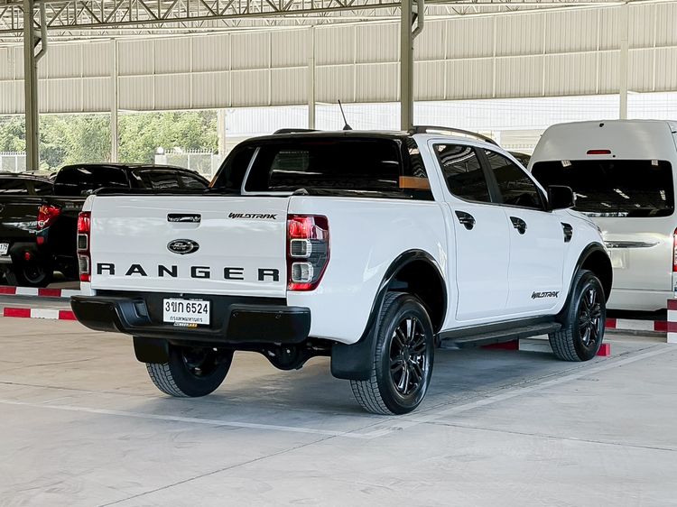 Ford Ranger 2022 2.0 Hi-Rider Wildtrak Pickup ดีเซล ไม่ติดแก๊ส เกียร์อัตโนมัติ ขาว รูปที่ 3