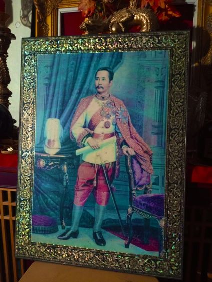 พระบรมฉายาลักษณ์รัชกาลที่ 5 ขนาดใหญ่สภาพเยี่ยม รูปที่ 3