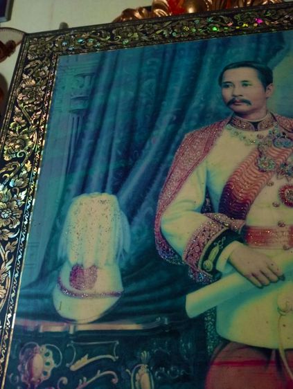 พระบรมฉายาลักษณ์รัชกาลที่ 5 ขนาดใหญ่สภาพเยี่ยม รูปที่ 7