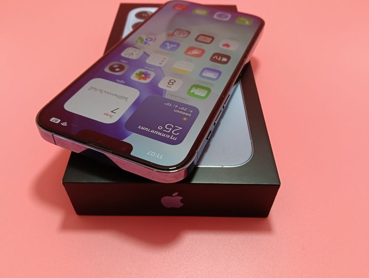 ขาย iPhone 13 Pro Max 256GB สีฟ้า มือสองยกกล่อง สวยกริ๊บ รูปที่ 6