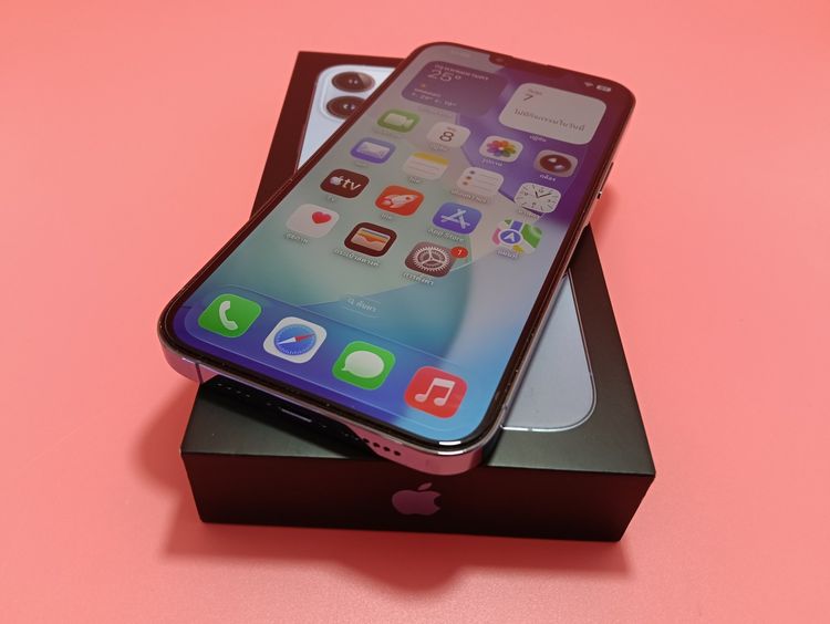 ขาย iPhone 13 Pro Max 256GB สีฟ้า มือสองยกกล่อง สวยกริ๊บ รูปที่ 4