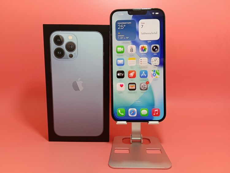 ขาย iPhone 13 Pro Max 256GB สีฟ้า มือสองยกกล่อง สวยกริ๊บ รูปที่ 9