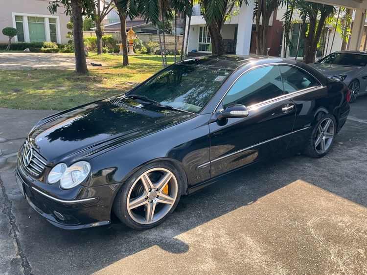 Mercedes-Benz CLK-Class 2005 CLK240 Sedan เบนซิน ไม่ติดแก๊ส เกียร์อัตโนมัติ ดำ