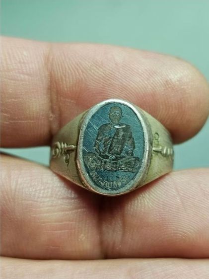 แหวนลงถม เนื้ออัลปาก้า หลวงพ่อจ้อย วัดศรีอุทุมพร นครสวรรค์