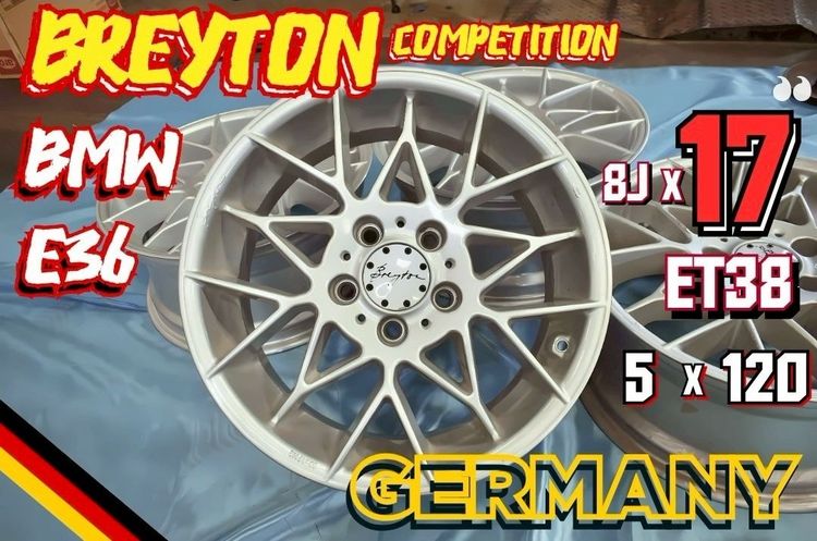 อื่นๆ อะลูมิเนียมอัลลอย 17" Breyton Competition Wheel  5h pcd120 ล้อใหม่ ใส่bmw