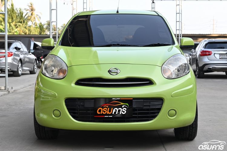 Nissan March 2012 1.2 EL Sedan เบนซิน ไม่ติดแก๊ส เกียร์อัตโนมัติ เขียว รูปที่ 2