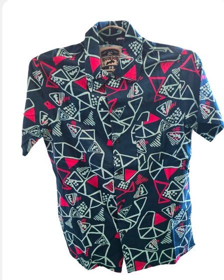 เสื้อเชิ้ตแนสั้น Rudedog ลายลิมิเต็ด กราฟิกเต็ม สภาพนางฟ้า รูปที่ 3